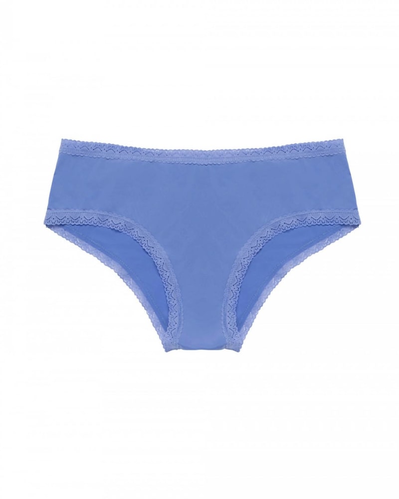 Front of a size Large Pretty Little Panty Hipster Shorty in Bluebell in Bluebell by Blush Lingerie. | dia_product_style_image_id:345200